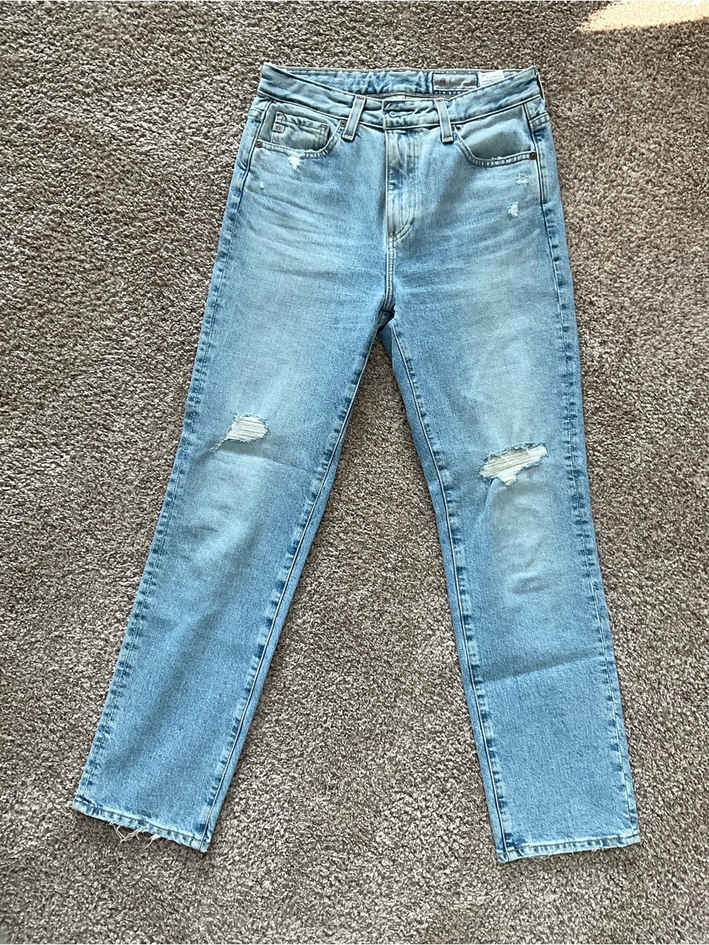 AG Adriano Goldschmied Light Blue Women's Boyfriend Jeans